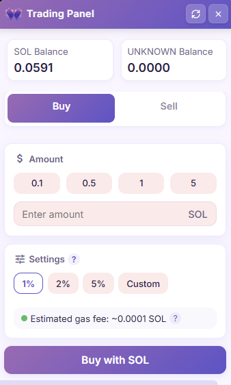 NEYA Trading Panel